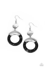 Load image into Gallery viewer, oak-sisters-jewelry-entrada-at-your-own-risk-black-earrings-paparazzi-accessories-by-lisa