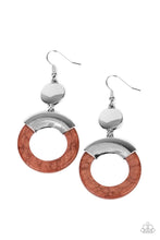 Load image into Gallery viewer, oak-sisters-jewelry-entrada-at-your-own-risk-brown-earrings-paparazzi-accessories-by-lisa