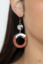 Load image into Gallery viewer, Paparazzi 🔆 ENTRADA at Your Own Risk - Brown Earrings