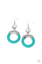 Load image into Gallery viewer, oak-sisters-jewelry-entrada-at-your-own-risk-blue-earrings-paparazzi-accessories-by-lisa