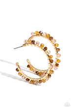 Load image into Gallery viewer, oak-sisters-jewelry-halo-hustle-brown-earrings-paparazzi-accessories-by-lisa