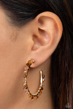 Load image into Gallery viewer, Paparazzi ๐ Halo Hustle - Brown Earrings