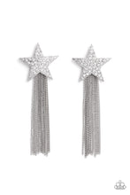 Load image into Gallery viewer, oak-sisters-jewelry-superstar-solo-white-post earrings-paparazzi-accessories-by-lisa
