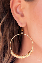 Load image into Gallery viewer, Paparazzi 🔆 Retro Ringleader - Gold Earrings