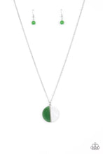 Load image into Gallery viewer, oak-sisters-jewelry-elegantly-eclipsed-green-necklace-paparazzi-accessories-by-lisa