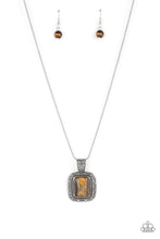 Load image into Gallery viewer, oak-sisters-jewelry-right-hand-talisman-brown-necklace-paparazzi-accessories-by-lisa