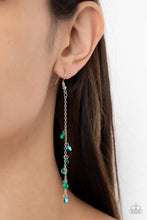 Load image into Gallery viewer, Paparazzi π Extended Eloquence - Green Earrings