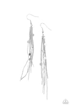 Load image into Gallery viewer, oak-sisters-jewelry-cosmic-cascade-silver-earrings-paparazzi-accessories-by-lisa