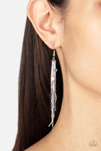 Load image into Gallery viewer, Paparazzi 🔆 Cosmic Cascade - Silver Earrings