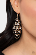 Load image into Gallery viewer, Paparazzi π Head Rush - Gold Earrings