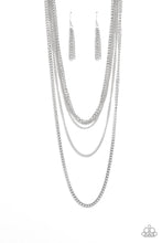 Load image into Gallery viewer, oak-sisters-jewelry-top-of-the-food-chain-silver-necklace-paparazzi-accessories-by-lisa