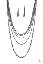 Load image into Gallery viewer, oak-sisters-jewelry-top-of-the-food-chain-black-necklace-paparazzi-accessories-by-lisa