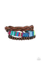 Load image into Gallery viewer, oak-sisters-jewelry-textile-texting-blue-bracelet-paparazzi-accessories-by-lisa