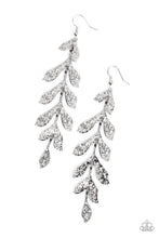 Load image into Gallery viewer, oak-sisters-jewelry-lead-from-the-frond-silver-earrings-paparazzi-accessories-by-lisa