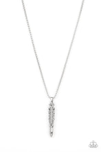 Load image into Gallery viewer, oak-sisters-jewelry-mysterious-marksman-silver-mens necklace-paparazzi-accessories-by-lisa