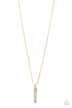 Load image into Gallery viewer, oak-sisters-jewelry-mysterious-marksman-gold-mens necklace-paparazzi-accessories-by-lisa