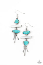 Load image into Gallery viewer, oak-sisters-jewelry-adventurously-artisan-blue-earrings-paparazzi-accessories-by-lisa