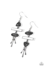 Load image into Gallery viewer, oak-sisters-jewelry-adventurously-artisan-black-earrings-paparazzi-accessories-by-lisa