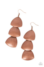Load image into Gallery viewer, oak-sisters-jewelry-modishly-metallic-copper-earrings-paparazzi-accessories-by-lisa