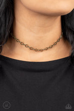 Load image into Gallery viewer, Paparazzi 🔆 A-Frame A-Game - Brass Necklace