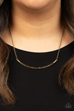 Load image into Gallery viewer, Paparazzi 🔆 Collar Poppin Sparkle - Brass Necklace