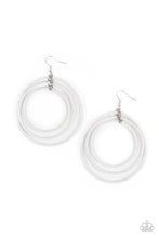 Load image into Gallery viewer, oak-sisters-jewelry-colorfully-circulating-white-earrings-paparazzi-accessories-by-lisa