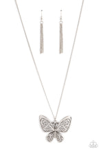 Load image into Gallery viewer, oak-sisters-jewelry-butterfly-boutique-silver-necklace-paparazzi-accessories-by-lisa