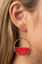 Load image into Gallery viewer, Paparazzi 🔆 Head-Over-Horizons - Red Earrings