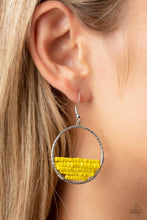 Load image into Gallery viewer, Paparazzi 🔆 Head-Over-Horizons - Yellow Earrings