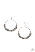 Load image into Gallery viewer, oak-sisters-jewelry-retro-ringleader-silver-earrings-paparazzi-accessories-by-lisa