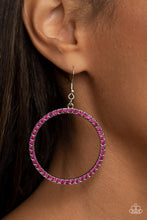 Load image into Gallery viewer, Paparazzi 🔆 Head-Turning Halo - Pink Earrings