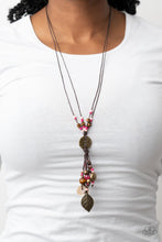 Load image into Gallery viewer, Paparazzi 🔆 Knotted Keepsake - Pink Necklace