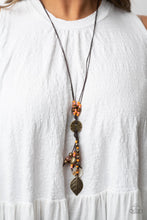 Load image into Gallery viewer, Paparazzi 🔆 Knotted Keepsake - Orange Necklace