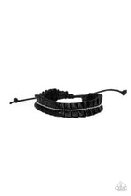 Load image into Gallery viewer, oak-sisters-jewelry-hard-to-pleats-black-bracelet-paparazzi-accessories-by-lisa
