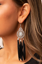 Load image into Gallery viewer, Paparazzi 🔆 Pretty in PLUMES - Black Earrings