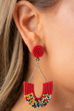 Load image into Gallery viewer, Paparazzi π Make it RAINBOW - Red Post Earrings
