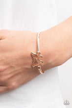 Load image into Gallery viewer, Paparazzi 🔆 Did I FLUTTER? - Rose Gold Bracelet
