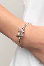 Load image into Gallery viewer, Paparazzi 🔆 Did I FLUTTER? - Silver Bracelet