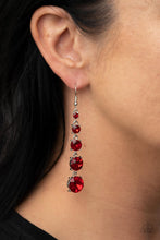 Load image into Gallery viewer, Paparazzi π Red Carpet Charmer - Red Earrings