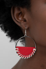 Load image into Gallery viewer, Paparazzi 🔆 Lavishly Laid Back - Red Earrings
