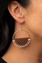 Load image into Gallery viewer, Paparazzi 🔆 Lavishly Laid Back - Brown Earrings