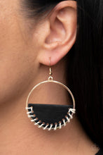 Load image into Gallery viewer, Paparazzi 🔆 Lavishly Laid Back - Black Earrings