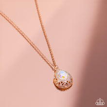 Load image into Gallery viewer, Paparazzi 🔆 Gracefully Glamorous - Rose Gold Necklace