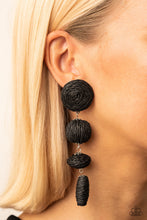 Load image into Gallery viewer, Paparazzi 🔆 Twine Tango - Black Post Earrings