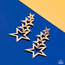 Load image into Gallery viewer, Paparazzi π Superstar Crescendo - Gold Post Earrings