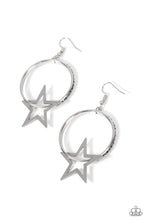 Load image into Gallery viewer, oak-sisters-jewelry-superstar-showcase-silver-earrings-paparazzi-accessories-by-lisa