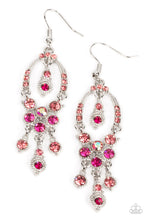 Load image into Gallery viewer, oak-sisters-jewelry-sophisticated-starlet-pink-earrings-paparazzi-accessories-by-lisa