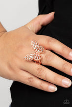 Load image into Gallery viewer, Paparazzi 🔆 Bright-Eyed Butterfly - Copper Ring