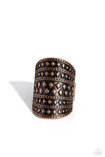 Load image into Gallery viewer, oak-sisters-jewelry-diamondback-bravado-copper-ring-paparazzi-accessories-by-lisa