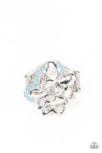 Load image into Gallery viewer, oak-sisters-jewelry-fluttering-flashback-blue-ring-paparazzi-accessories-by-lisa